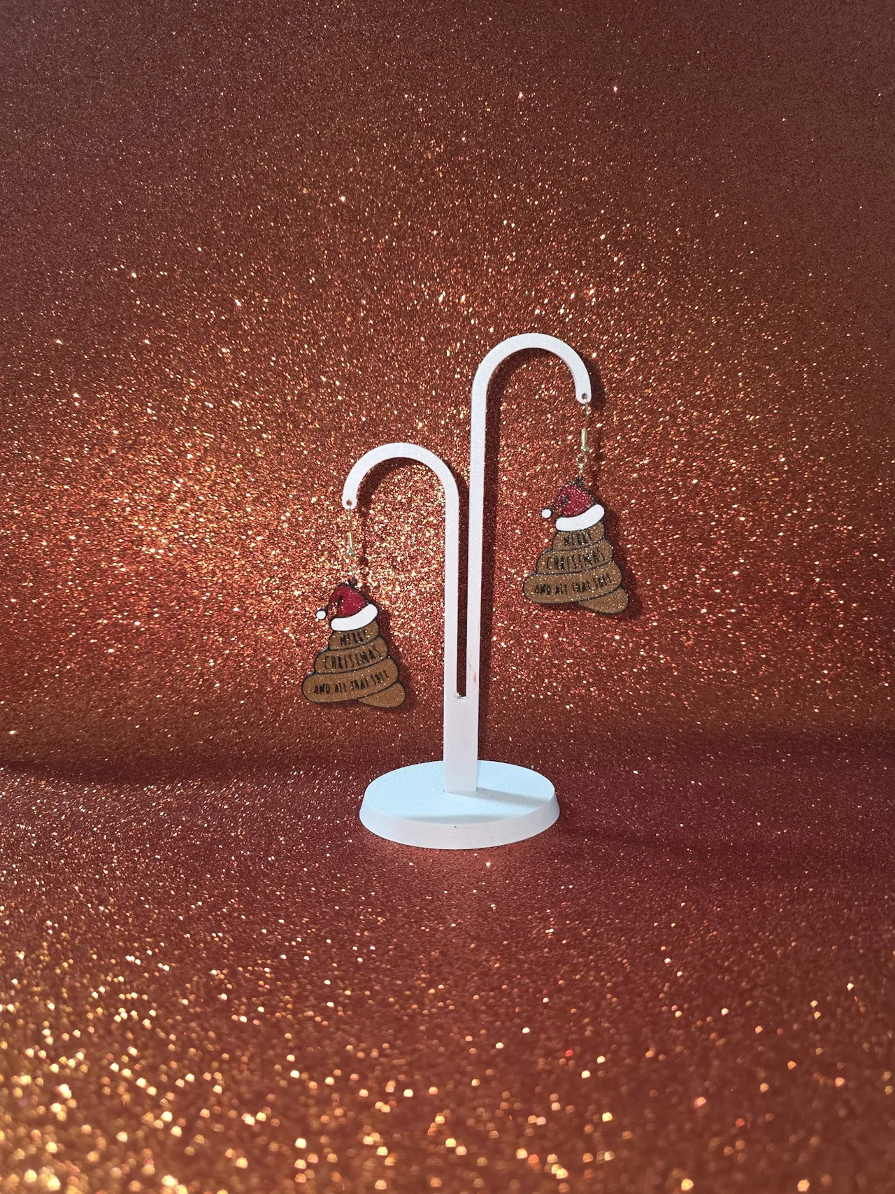 Merry Christmas and all that shit earrings view 3