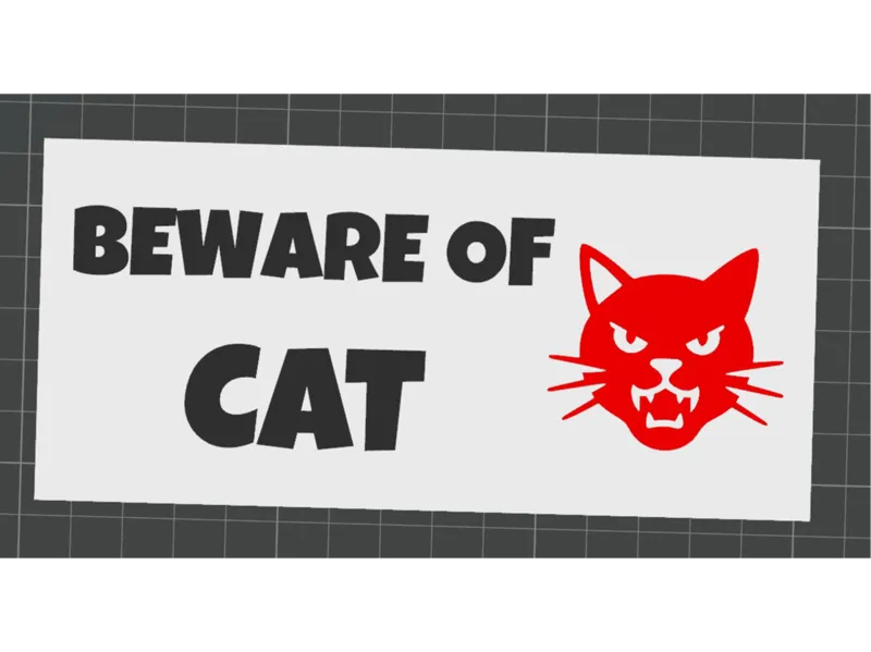 Beware of cat, EN version, multicolor