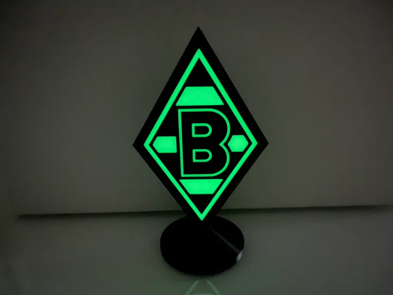 Borussia Mönchengladbach Tischaufsteller "Glow"
