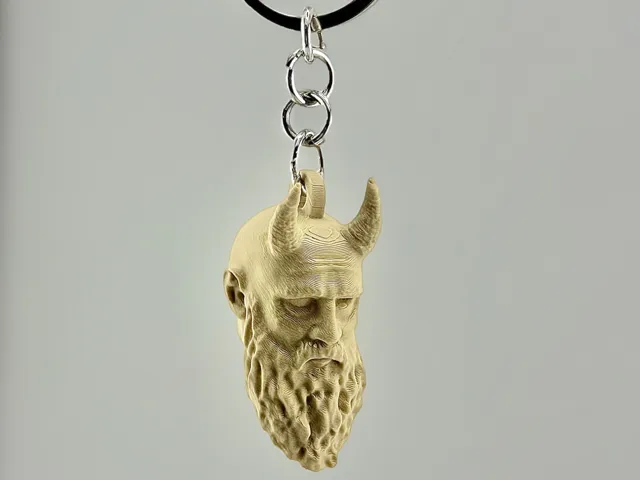 Mimirs Head KeyChain (God of War)