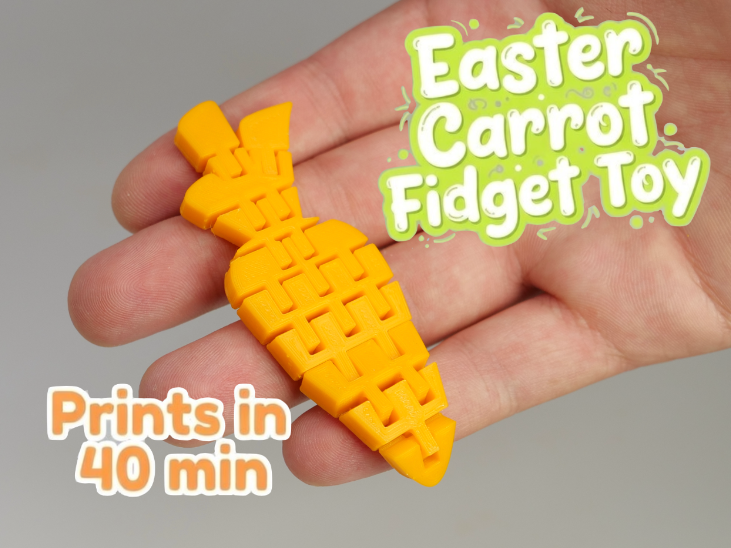 Easter Carrot Fidget Toy