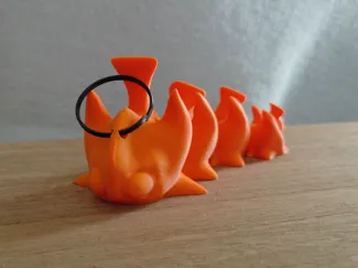 Articulated Dragon Keychain/Magnet