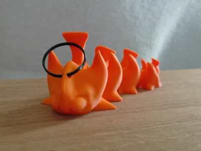 Articulated Dragon Keychain/Magnet