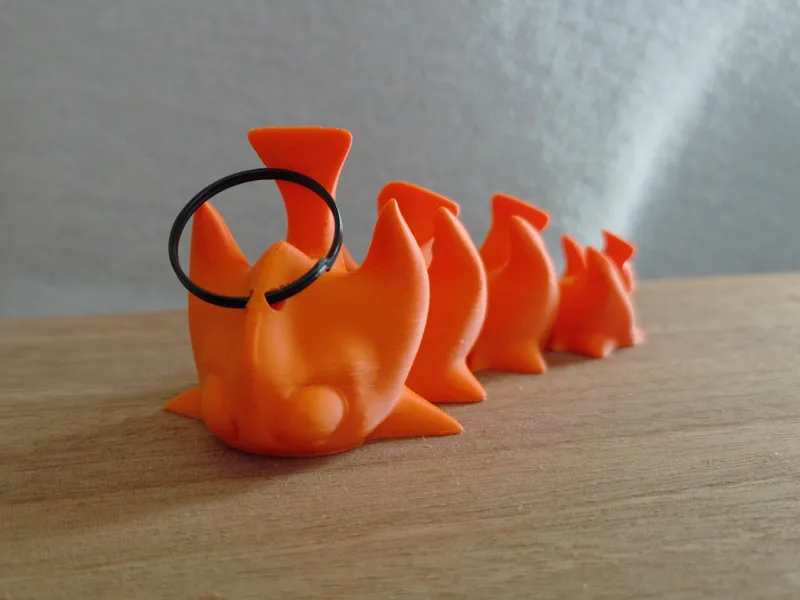 Articulated Dragon Keychain/Magnet