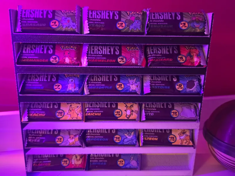 mini pokemon hershey bar cisplay