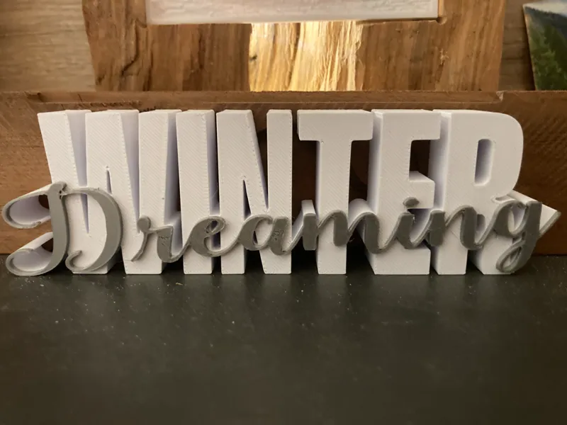 Winter Dreaming - Schriftzug