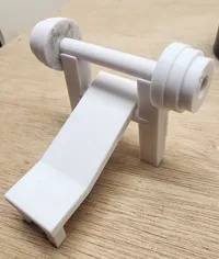 Banc de musculation miniature pour figurines — photo 3