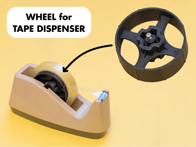 Tape Dispenser Wheel - diameter 8 cm