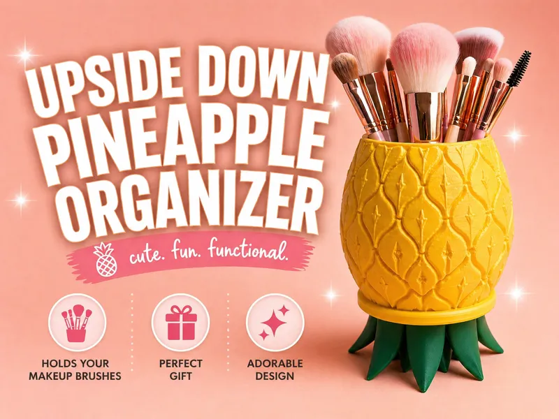 Upside Down Pineapple Organizer
