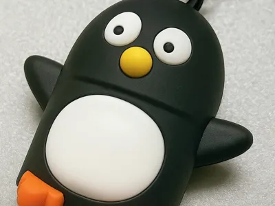 Adorable penguin keychain - 3D printable companion