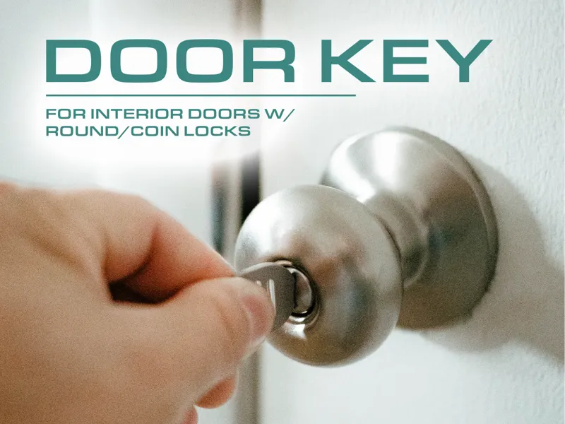 Door Key - Coin Size