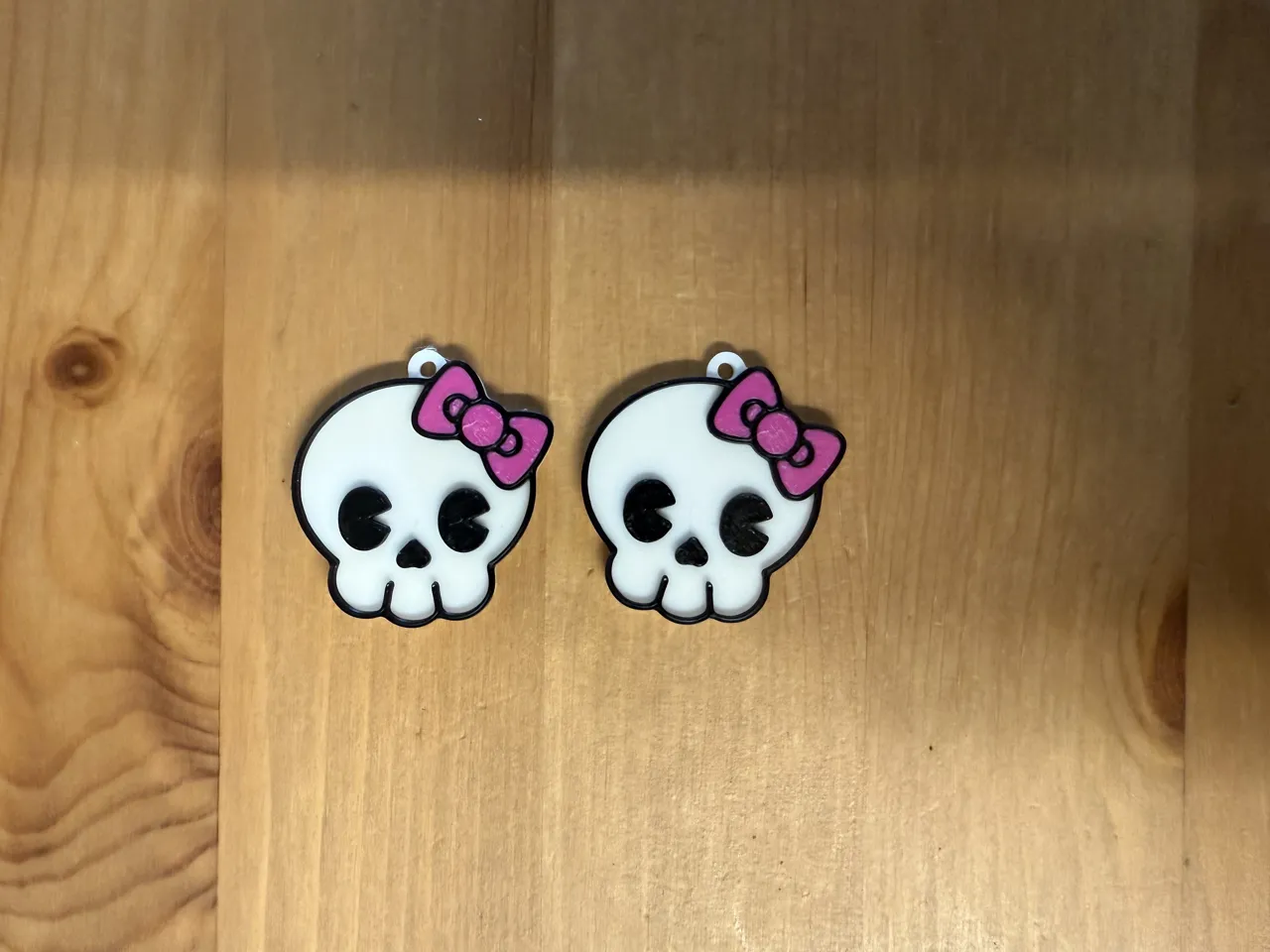 Female Skull Earrings view 2