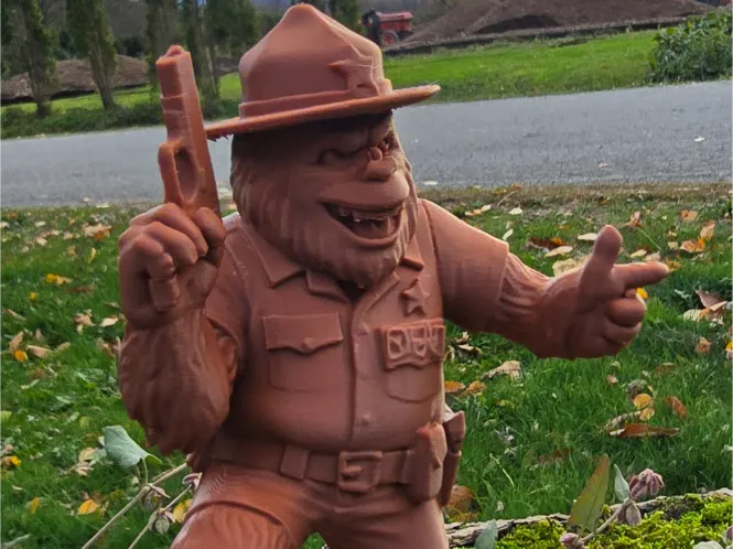 Funny Sheriff Sasquatch