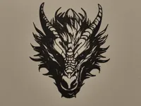 Décoration murale tête de dragon — photo 2