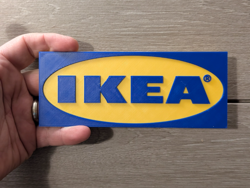 IKEA logo sign plaque 2-sizes