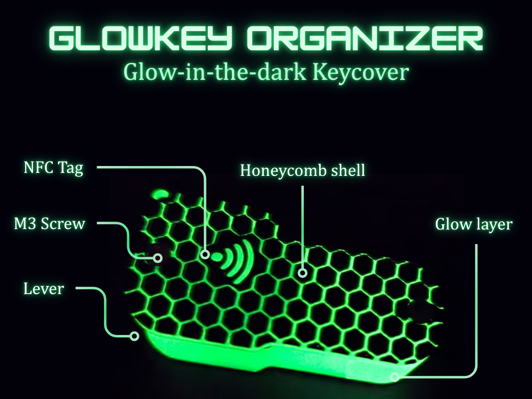 GlowKey – Glow-in-the-Dark Key Organizer