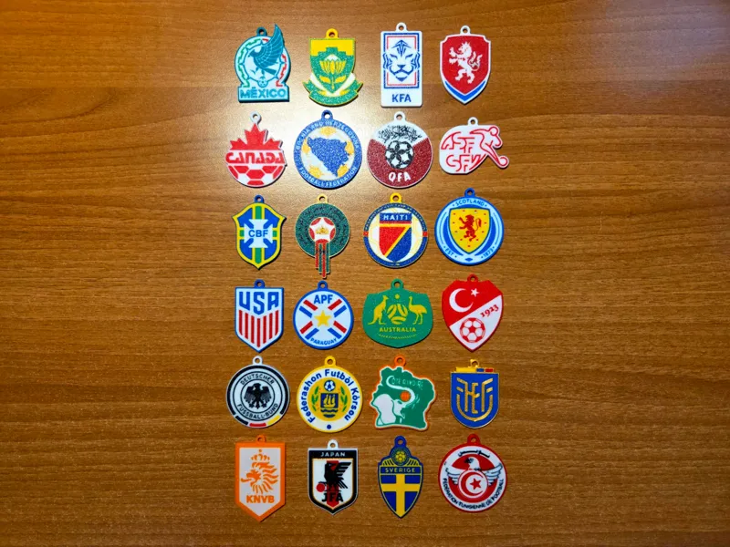 FIFA World Cup 2026 - Keychains - Groups A to F