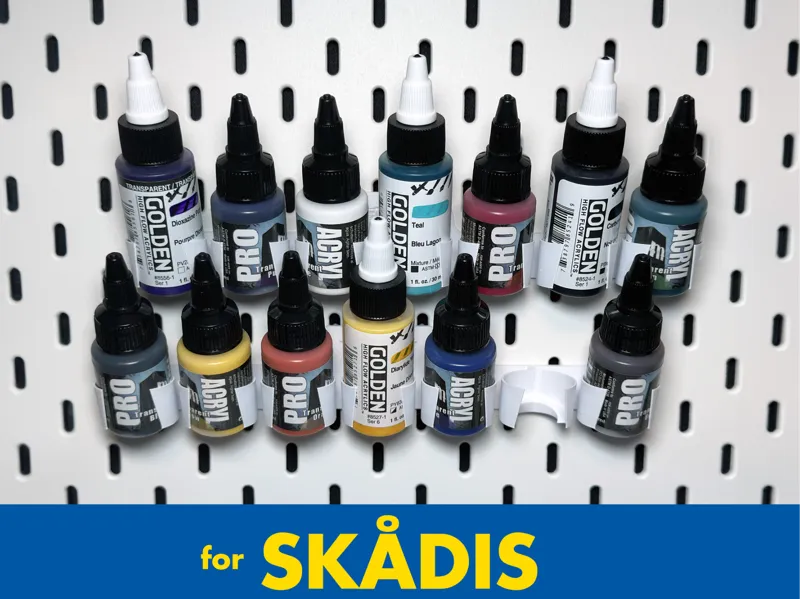 Pro Acryl / Amp Colors Holder for SKÅDIS Pegboard