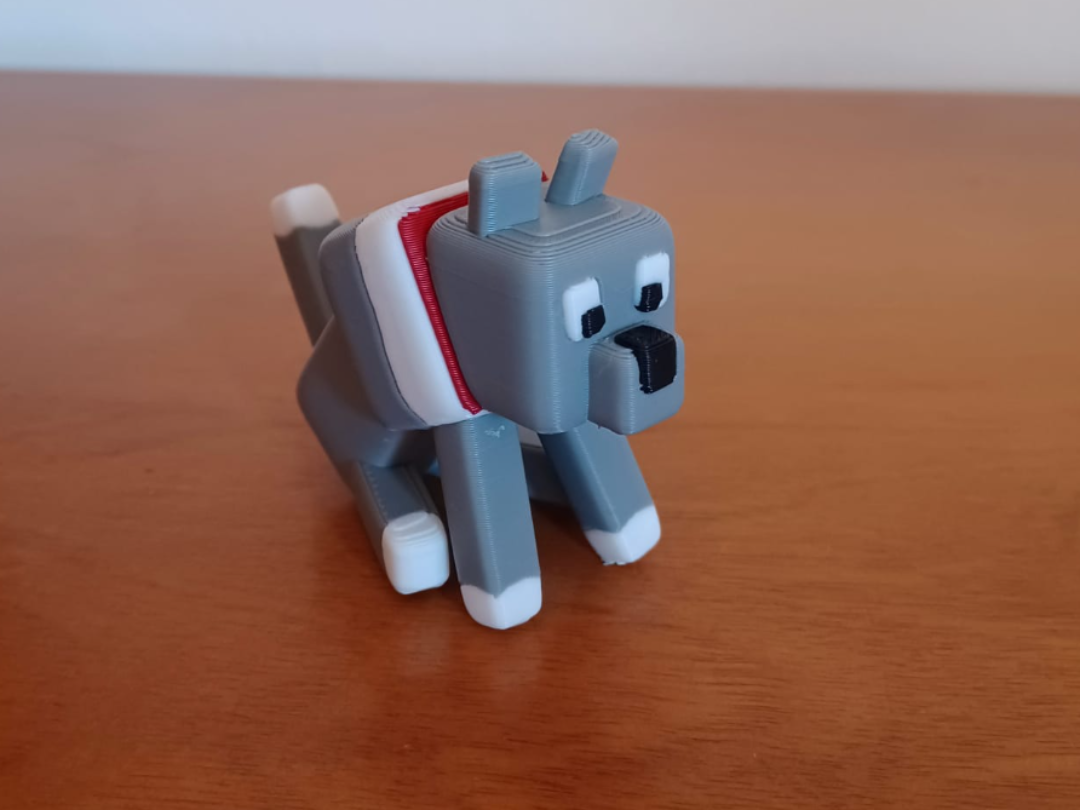 Minecraft Dog sitting