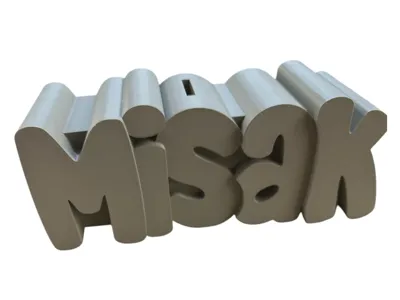 Money Box Name Piggy Bank "Misak"
