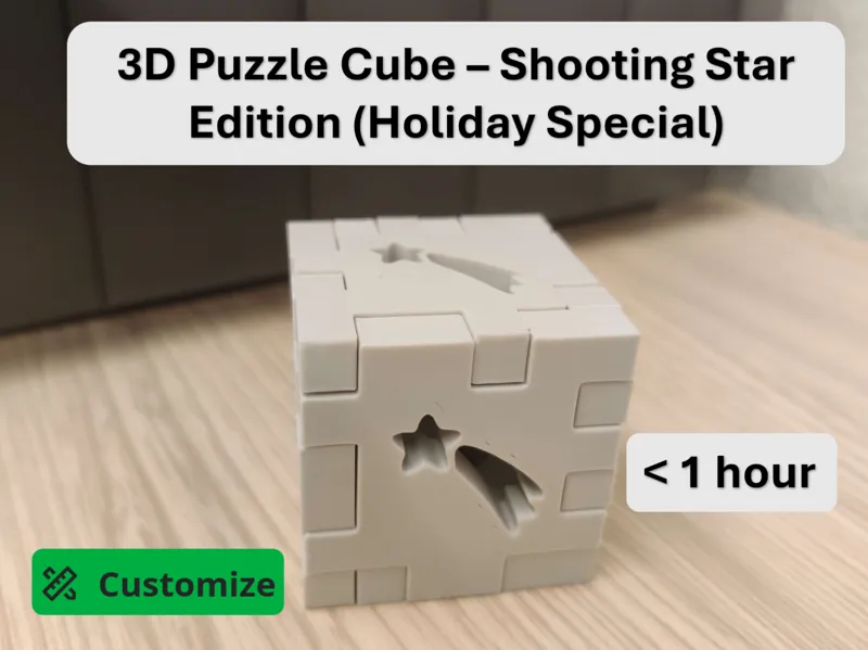 3D Puzzle Cube – Shooting Star Edition 