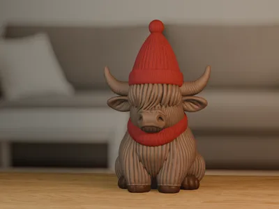 Highlandcow Christmas Winter