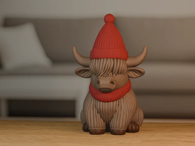Highlandcow Christmas Winter