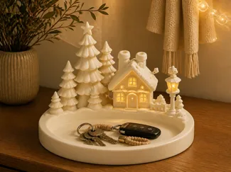 Christmas Village Organizer Tray圣诞收纳盘