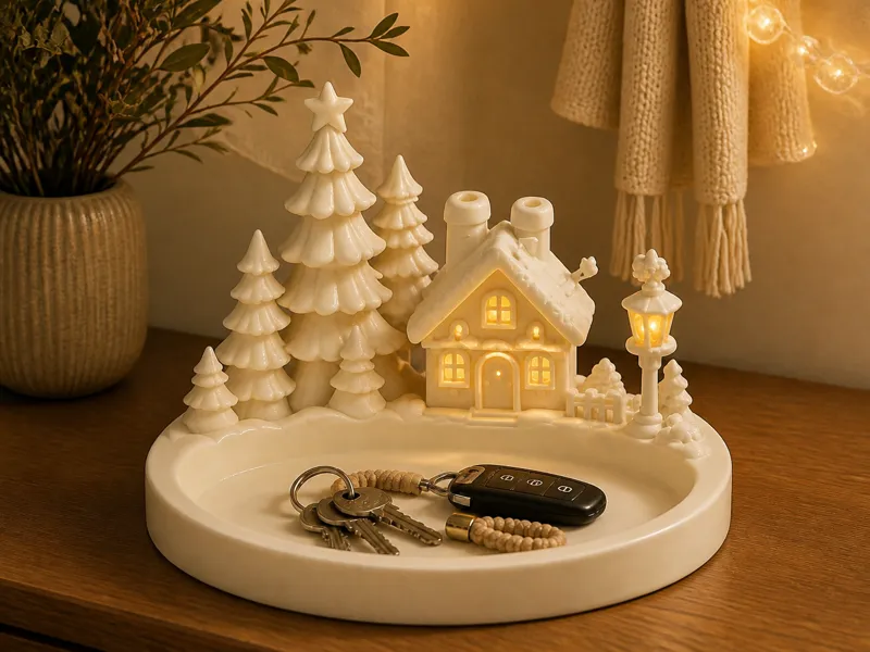 Christmas Village Organizer Tray圣诞收纳盘