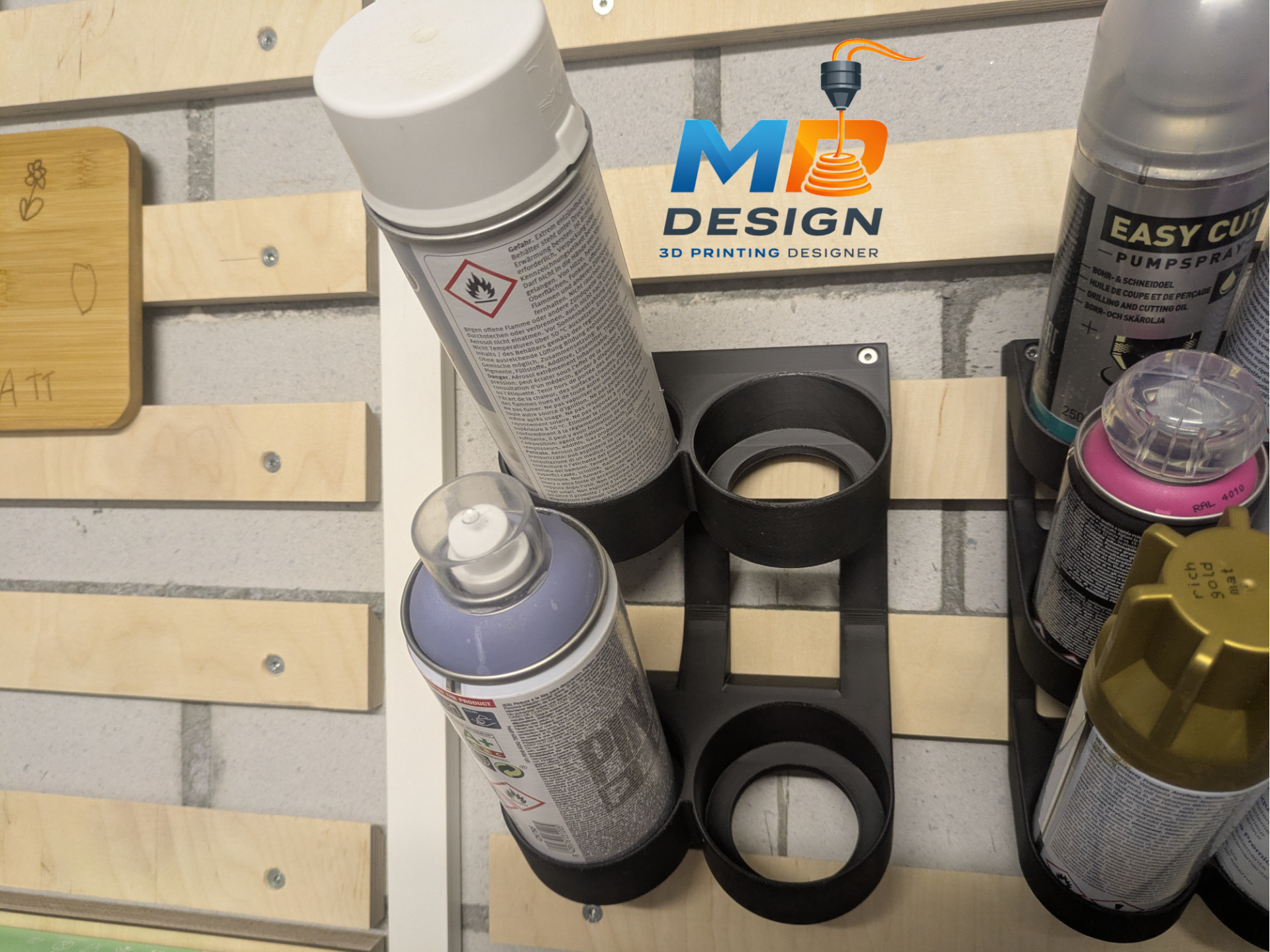 Spray Can Holder, large, for 4 Cans