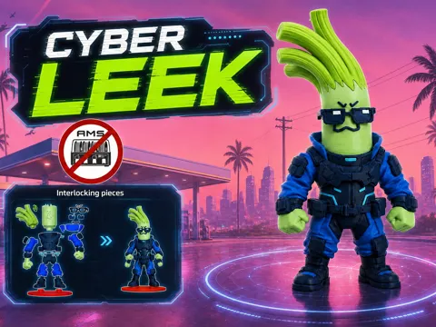 Accesorio para impresora 3D: Cyber LEEK - FanArt Toy — referencia de MakerWorld