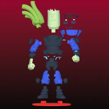 Accesorio para impresora 3D: Cyber LEEK - FanArt Toy — vista de referencia 4