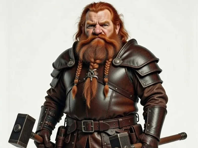 Dwarf with two hammers