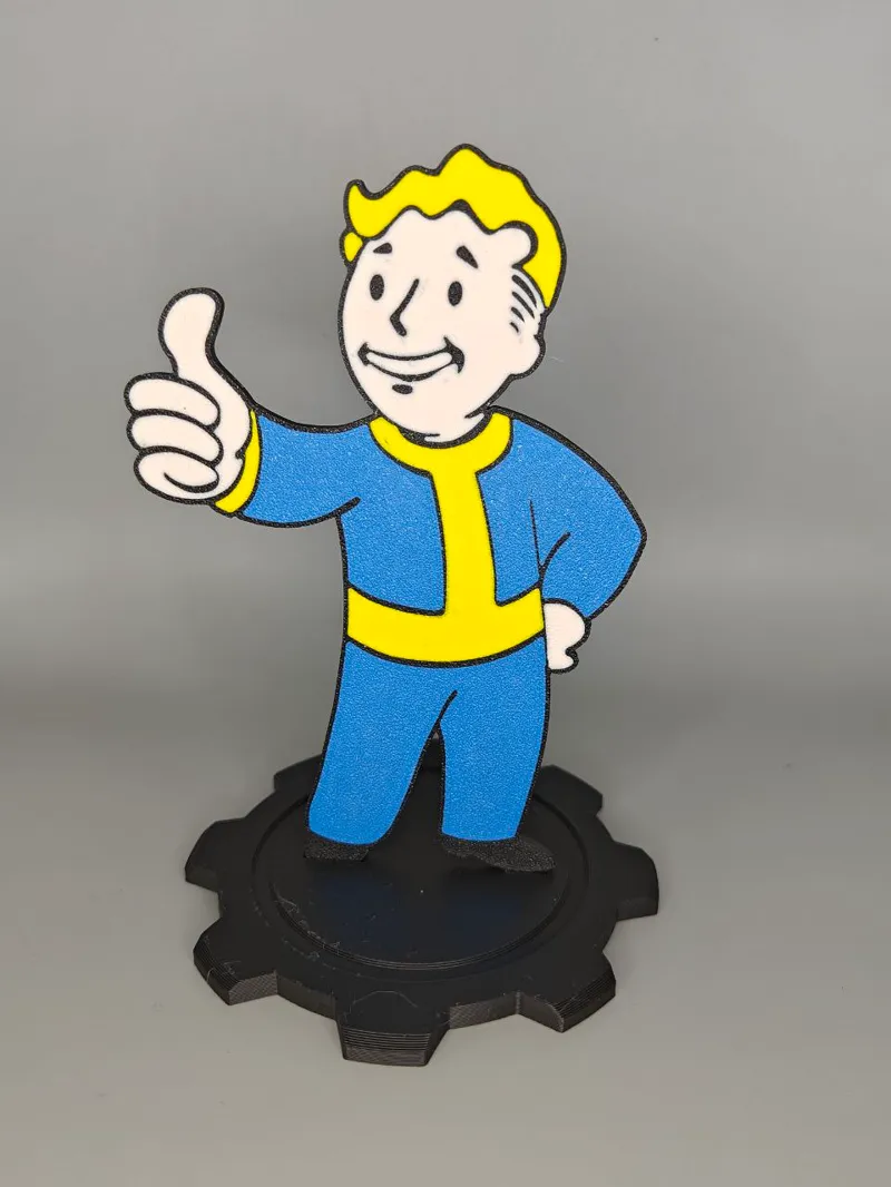 Statuetta 2D - Fallout Vault Boy