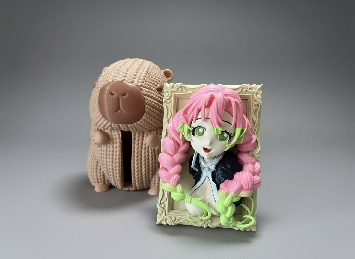 Miniatura 3 do modelo 3D 鬼灭之刃-甘露寺蜜璃立体相框