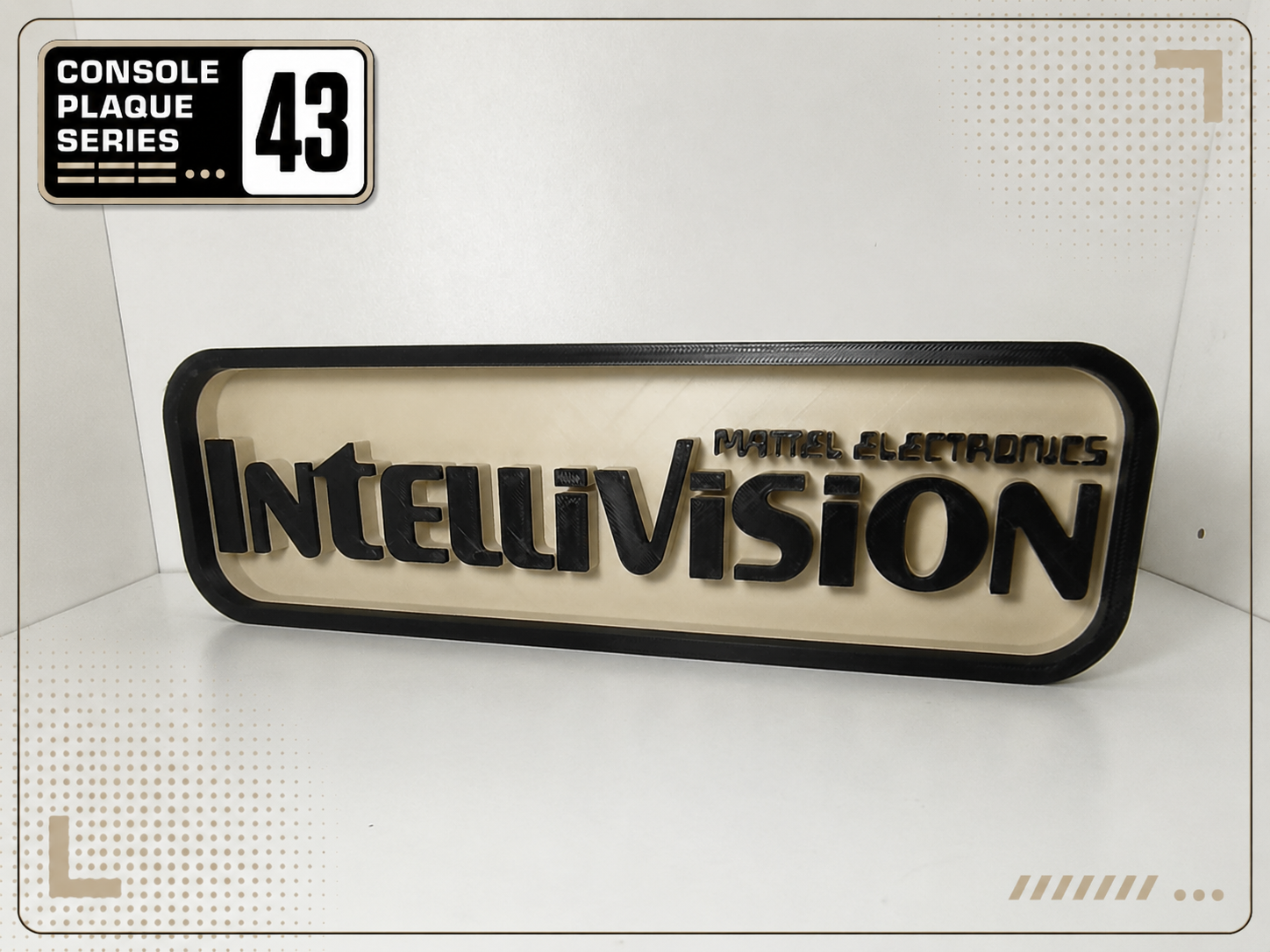 Console Logo Plaque - Mattel Intellivision