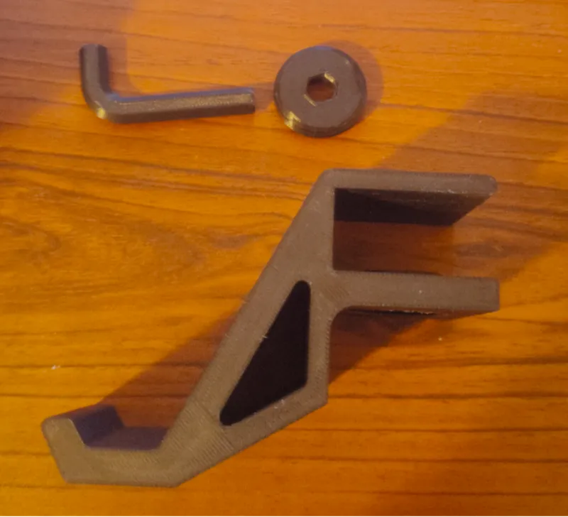 Side desk controller holder for 20 mm desk