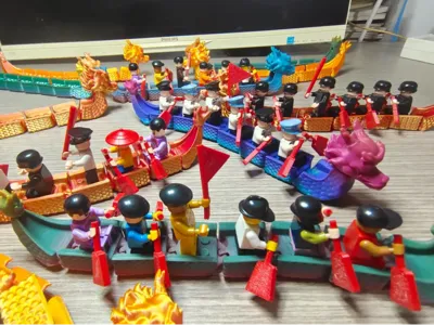 Brick People Dragon Boat, Dragon Boat Festival, Dragon Boat Race, Chinese Dragon, Happy Dragon Boat Festival
