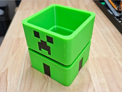 Minecraft Creeper Pen Holder | Desk Organizer