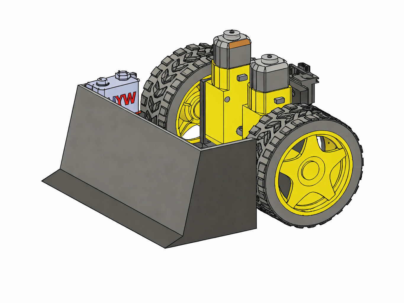 ROBOT SUMO AMATEUR DE MOTOR DE UN EJE Y DOBLE EJE