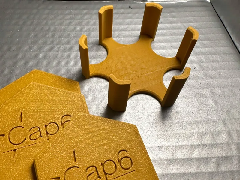 Terracotta tiles coaster holder
