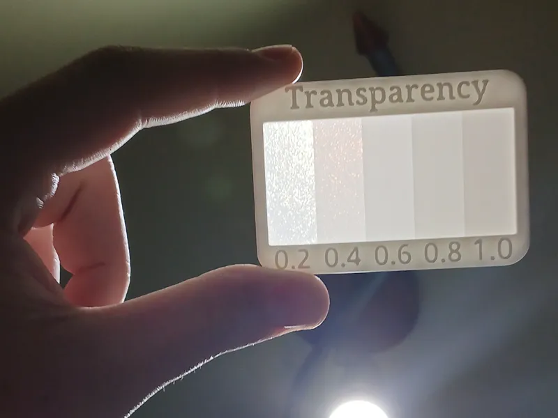 Transparency & Opacity Layer Height Test