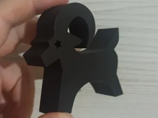 Decorative Black Goat