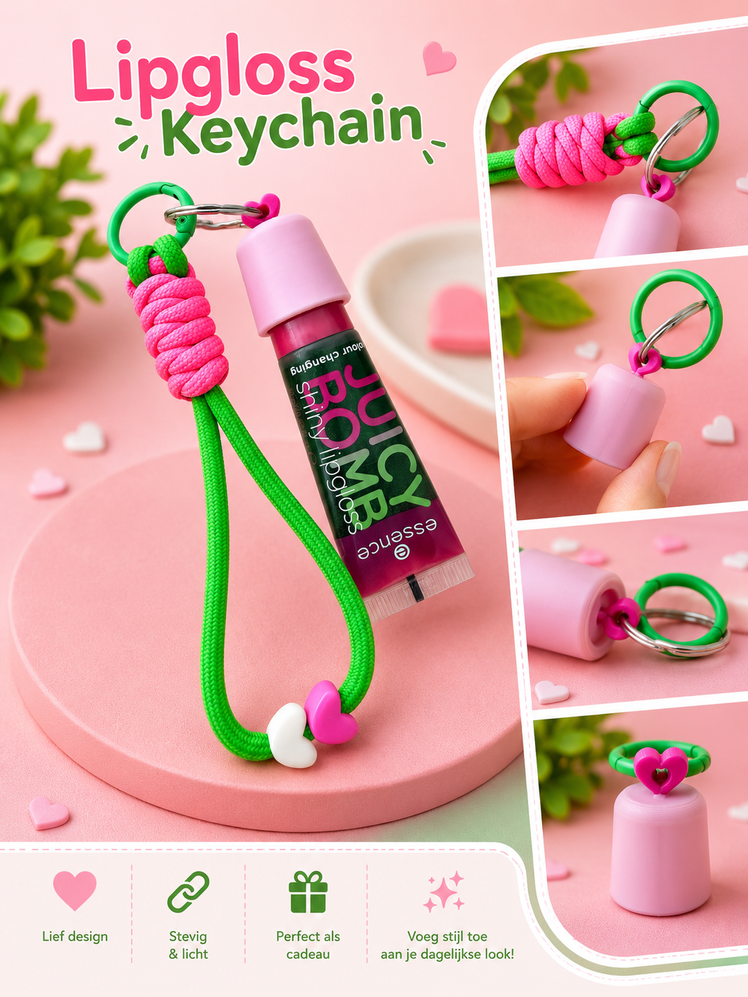 Miniatura 2 do modelo 3D Juicy Bomb Lipgloss Sleutelhanger 