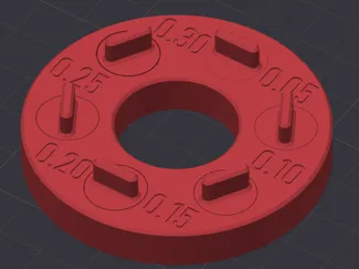 Tolerance Test Up To 0.01mm Increment (Fine Tune)