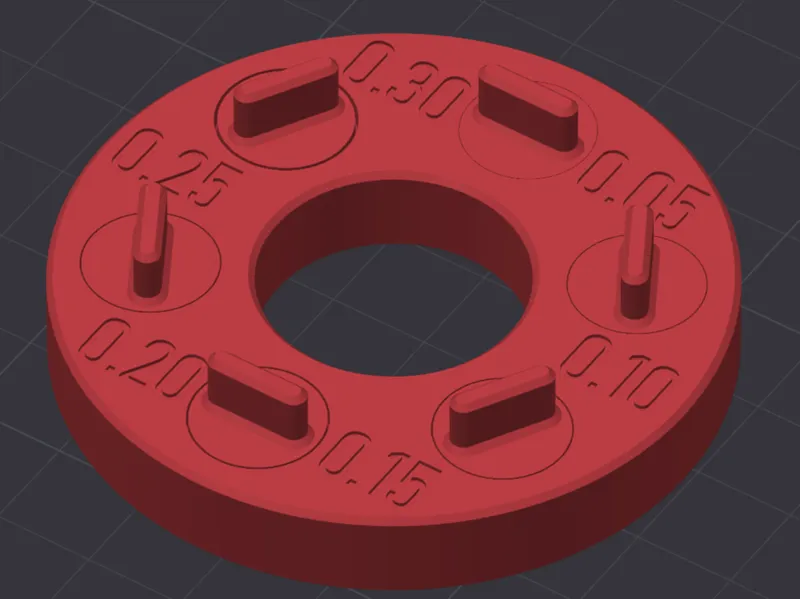 Tolerance Test Up To 0.01mm Increment (Fine Tune)
