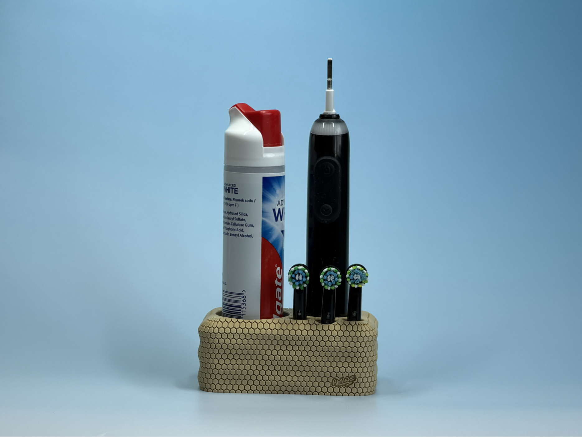 Modern Honeycomb Toothbrush Holder