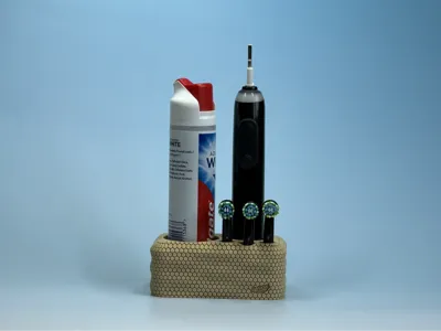 Modern Honeycomb Toothbrush Holder