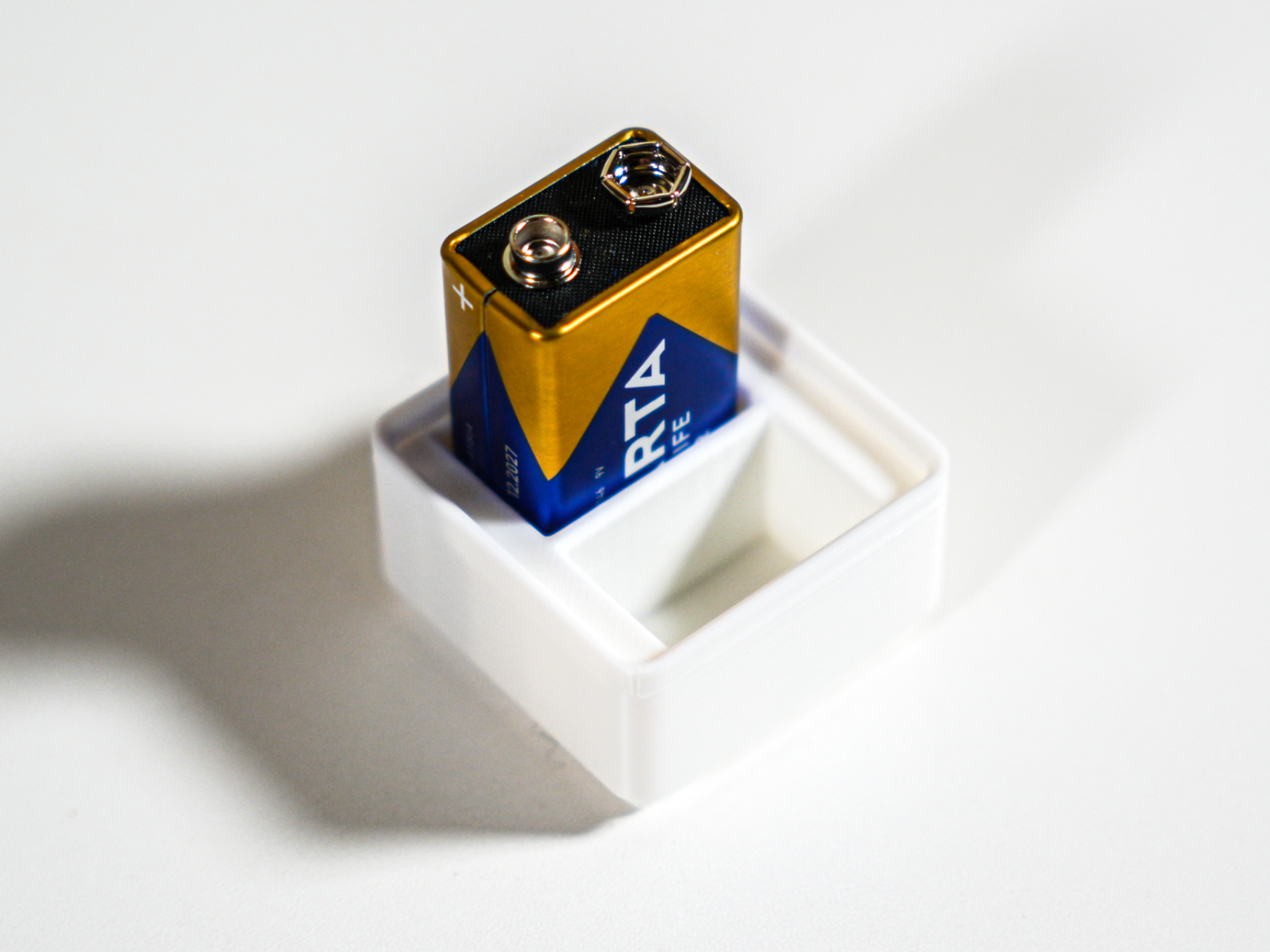Gridfinity Dual 9V Battery Holder - 3U High