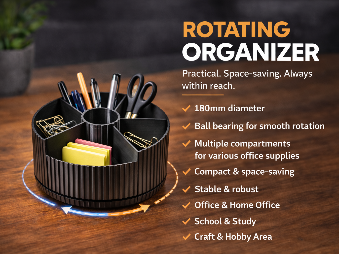 Drehbarer Organizer